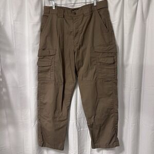 Tru Spec Khaki Tan Rip‎ Stop Tactical Military Cargo Pants Men's Size 34/30 EC